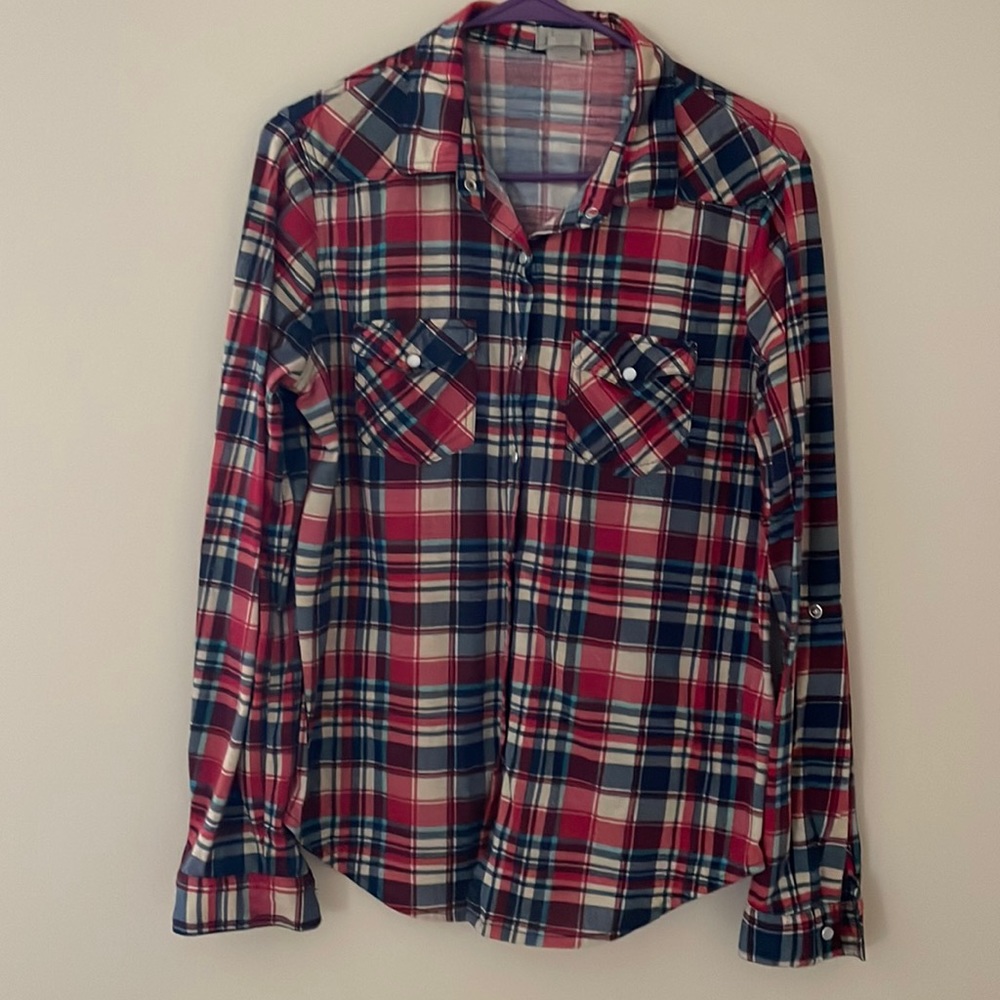 Passport XL flannel button up shirt